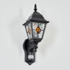Naofe outdoor wall light, wall light black, 1-light source, Motion sensor