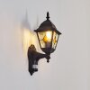 Naofe outdoor wall light, wall light black, 1-light source, Motion sensor