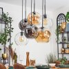 Ripoll hanging light, globe light, pendant light Amber, clear, Smoke-coloured, 6-light sources