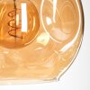 Ripoll hanging light, globe light, pendant light Amber, clear, Smoke-coloured, 6-light sources