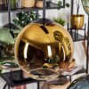 Koyoto hanging light, globe light, pendant light blue, gold, green, clear, coppery, 6-light sources