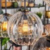 Koyoto hanging light, globe light, pendant light Amber, clear, Smoke-coloured, 6-light sources
