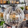 Koyoto hanging light, globe light, pendant light Amber, clear, Smoke-coloured, 6-light sources