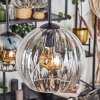 Koyoto hanging light, globe light, pendant light Amber, clear, Smoke-coloured, 6-light sources