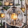 Koyoto hanging light, globe light, pendant light Amber, clear, Smoke-coloured, 6-light sources