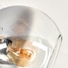 Koyoto ceiling light, globe light 81 cm Amber, clear, Smoke-coloured, 10-light sources