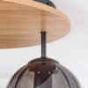 Koyoto ceiling light, globe light Ecru, black, 3-light sources