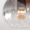 Koyoto ceiling light, globe light Ecru, black, 3-light sources
