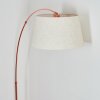 Bassagoda floor lamp, Arch lamps copper, black, 1-light source, Fabric lampshade