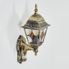 Naofe outdoor wall light, wall light gold, black, 1-light source, Motion sensor