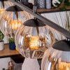 Koyoto hanging light, globe light, pendant light Amber, clear, 4-light sources