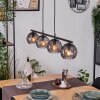 Koyoto hanging light, globe light, pendant light Smoke-coloured, 4-light sources