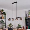 Koyoto hanging light, globe light, pendant light Smoke-coloured, 4-light sources