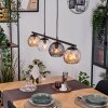 Koyoto hanging light, globe light, pendant light Amber, clear, Smoke-coloured, 4-light sources