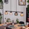 Koyoto hanging light, globe light, pendant light Amber, clear, Smoke-coloured, 4-light sources