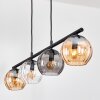 Koyoto hanging light, globe light, pendant light Amber, clear, Smoke-coloured, 4-light sources