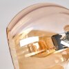 Koyoto ceiling light, globe light 85 cm Amber, Smoke-coloured, 8-light sources