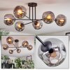 Ripoll ceiling light, globe light Smoke-coloured, 6-light sources