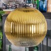 Koyoto hanging light, globe light, Cluster pendant lamp Amber, gold, clear, Smoke-coloured, 4-light sources