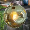 Ripoll hanging light, globe light, Cluster pendant lamp blue, gold, green, 4-light sources