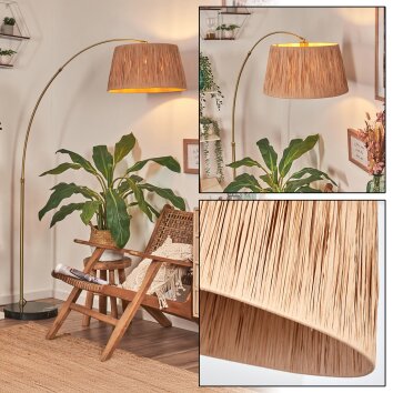 Granja floor lamp, Arch lamps brass, black, 1-light source