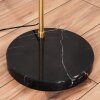 Sabadim floor lamp, Arch lamps brass, black, 1-light source, Fabric shade