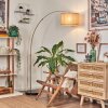 Sabadim floor lamp, Arch lamps brass, black, 1-light source, Fabric shade