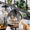 Koyoto hanging light, globe light, pendant light Amber, clear, Smoke-coloured, 4-light sources