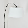 Bassagoda floor lamp, Arch lamps black, 1-light source, Fabric shade