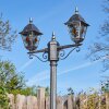 Naofe lamp post, path light black, silver, 2-light sources
