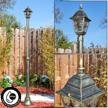 Naofe&#x20;lamp&#x20;post,&#x20;path&#x20;light&#x20;gold,&#x20;black,&#x20;1-light&#x20;source