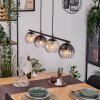 Koyoto hanging light, globe light, pendant light Amber, clear, Smoke-coloured, 4-light sources