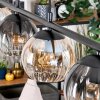 Koyoto hanging light, globe light, pendant light Amber, clear, Smoke-coloured, 4-light sources