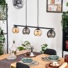 Koyoto hanging light, globe light, pendant light Amber, Smoke-coloured, 4-light sources