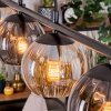 Koyoto hanging light, globe light, pendant light Amber, Smoke-coloured, 4-light sources