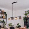 Koyoto hanging light, globe light, pendant light Amber, Smoke-coloured, 4-light sources