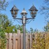 Naofe lamp post, path light black, silver, 3-light sources