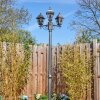 Naofe lamp post, path light black, silver, 3-light sources