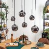 Ripoll hanging light, globe light, pendant light Smoke-coloured, 6-light sources