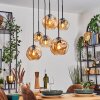 Ripoll hanging light, globe light, pendant light Amber, 6-light sources