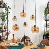 Ripoll hanging light, globe light, pendant light Amber, 6-light sources