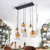 Ripoll hanging light, globe light, pendant light Amber, 6-light sources
