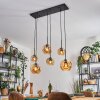 Ripoll hanging light, globe light, pendant light Amber, 6-light sources