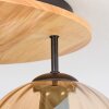 Koyoto ceiling light, globe light 40 cm Ecru, black, 3-light sources