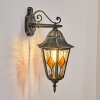 Hongkong outdoor wall light, wall light gold, black, 1-light source