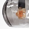Koyoto ceiling light, globe light Amber, clear, Smoke-coloured, 8-light sources