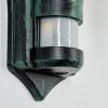 Naofe outdoor wall light, wall light green, black, 1-light source, Motion sensor