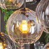 Koyoto hanging light, globe light, pendant light Amber, clear, Smoke-coloured, 8-light sources