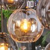 Koyoto hanging light, globe light, pendant light Amber, Smoke-coloured, 8-light sources
