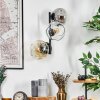 Ripoll globe light, wall light Amber, clear, Smoke-coloured, 3-light sources